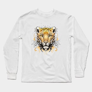 Graffiti Paint Leopard Creative Long Sleeve T-Shirt